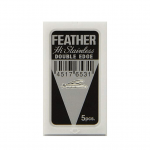 Feather Hi Stainless Doble Filo Paquete de 5 Cuchillas