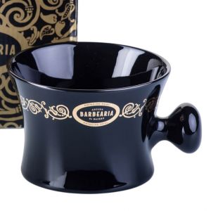 Antiga Barbearia de Bairro Mug Porcelana Negra