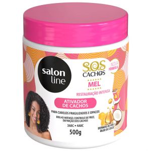 Activador de Rizos SOS Rizos Miel Rizos Intensos Salon Line 500g (Pote)