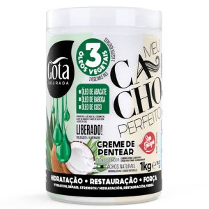 Gota Dorada Crema para Peinar Mi Rizo Perfecto 3 Aceites Vegetales 1kg