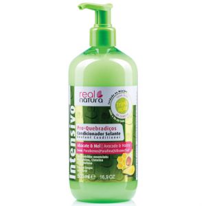 Real Natura Acondicionador Sin Sal Quebradizo Aguacate y Miel 500ml