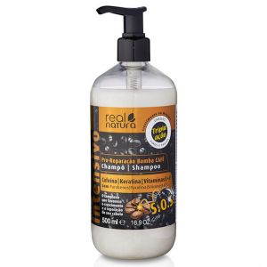 Real Natura Shampoo Sin Sal Pro-Reparación Bomba Café 500ml